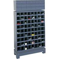Modular Small Parts Storage Unit, Steel, 18 Drawers, 33-3/4" x 12-1/4" x 58-5/8", Grey Cantin et fils