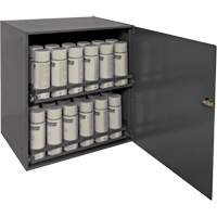 Armoire de rangement pour contenants a&eacute;rosol, Acier, 21-7/8" h x 15-15/16" la x 20-5/16" P, Gris Cantin et fils