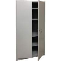 Armoire de rangement, Acier, 4 Tablettes, 78" h x 36" la x 24" P, Gris Cantin et fils