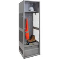 Gear Locker, Steel, 24" W x 24" D x 72" H, Grey Cantin et fils