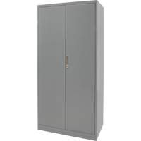 Armoires de rangement Hi-Boy, Acier, 4 Tablettes, 72" h x 36" la x 18" P, Gris Cantin et fils