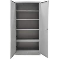 Armoires de rangement Hi-Boy, Acier, 4 Tablettes, 72" h x 36" la x 18" P, Gris Cantin et fils