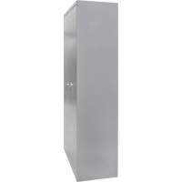 Wardrobe Storage Cabinet, Steel, 36" W x 18" D x 72" H, Grey Cantin et fils