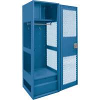 Gear Locker with Door, Steel, 24" W x 18" D x 72" H, Dark Blue Cantin et fils