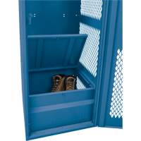 Gear Locker with Door, Steel, 24" W x 18" D x 72" H, Dark Blue Cantin et fils