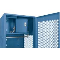 Gear Locker with Door, Steel, 24" W x 18" D x 72" H, Dark Blue Cantin et fils