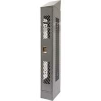 Casiers ventil&eacute;s, 12" x 18" x 88", Acier, Gris, D&eacute;mont&eacute;, Perfor&eacute; Cantin et fils