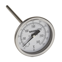 Bi-Metal Thermometers, Contact, Analogue, 50-550°F (0-260°C) Cantin et fils