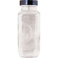 Bottle, Square, 8 fl. Oz., Glass Cantin et fils