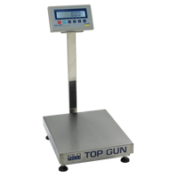 Top Gun Electronic Platform Scales, 18" L x 12" W, 300 lbs. Capacity Cantin et fils