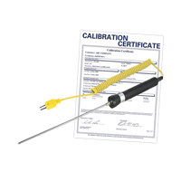 Immersion Thermocouple Probe with Calibration Certificate, 600 °C (1112°F) Max. Temp. Cantin et fils