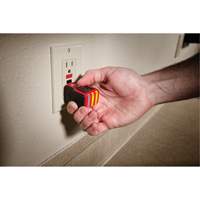 Voltage Detector & GFCI Receptacle Tester Kit, 50 V - 1000 V, Display & Sound Alert Cantin et fils