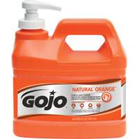Natural Orange Hand Cleaner, Pumice, 1.89 L, Pump Bottle, Citrus/Orange Cantin et fils