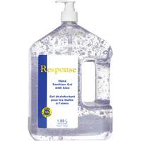 Response&reg; Hand Sanitizer Gel with Aloe, 1890 ml, Pump Bottle, 70% Alcohol Cantin et fils