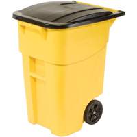 BRUTE&reg; Roll-Out Container, Curbside, Plastic, 50 US gal. Cantin et fils
