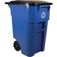 BRUTE&reg; Roll-Out Container, Deskside, Plastic, 50 US gal. Cantin et fils