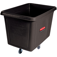 Bulk Cube Truck, Polyethylene, 48" L x 34-1/16" W x 36-1/2" H, 20 cu.ft. Volume, 600 lbs. Capacity Cantin et fils