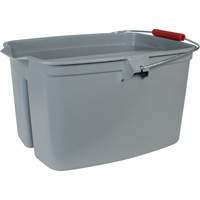 Seau &agrave; double usage, Capacit&eacute; de 5 gal. US (20 pintes), Gris Cantin et fils