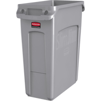 Contenants Slim Jim avec canaux de ventilation, De bureau, Poly&eacute;thyl&egrave;ne, 16 gal. US Cantin et fils