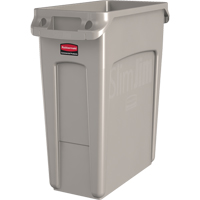 Contenants Slim Jim avec canaux de ventilation, De bureau, Poly&eacute;thyl&egrave;ne, 16 gal. US Cantin et fils