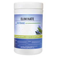 Eliminate Virucide Wipes, 7" x 8", 180 Count Cantin et fils