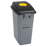 Recycling & Garbage Bin with Classification Lid, Plastic, 16 US gal. Cantin et fils