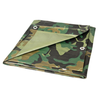 Tarp, Heavy-Duty, Camouflage, 6' x 8' x 6 mils Cantin et fils