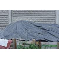 Tarp, Light Industrial Duty, Black, 6' x 8' x 8 mils Cantin et fils