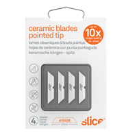 Slice Pointed-Tip Ceramic Box Cutter Blades, Single Style Cantin et fils