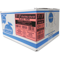 Industrial Garbage Bags, X-Strong, 36" W x 26" L, 1.17 mils, Black Cantin et fils