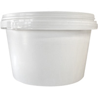 Seau avec couvercle, Plastique, 1,03 gal. Cantin et fils