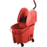 WaveBrake&reg; Mop Bucket & Wringer Combo Pack, Down Press, 8.75 US Gal.(35 Quart), Red Cantin et fils