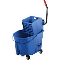 WaveBrake&reg; Mop Bucket & Wringer Combo Pack, Side Press, 8.75 US Gal.(35 Quart), Blue Cantin et fils