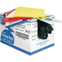 Industrial Garbage Bags, 3X Strong, 35" W x 50" L, 2.7 mils, Orange Cantin et fils