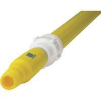 Manche de brosse pour plateforme, Brosse/Support &agrave; tampon, Jaune, T&eacute;lescopique, 62"-113" lo Cantin et fils