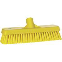 Brosse &agrave; r&eacute;curer pour planchers et murs, Crins Ferme, 12", Polyester, Jaune Cantin et fils