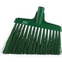 Angle Broom Head, X-Coarse Bristles, 12", Polyester, Green Cantin et fils