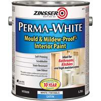 Perma-White&reg; Mold & Mildew-Proof Interior Paint, 3.78 L, Gallon, White Cantin et fils