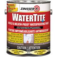 Watertite&reg; Mold & Mildew-Proof Waterproofing Paint, White, Eggshell, 3.78 L, Gallon Cantin et fils