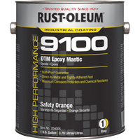 9100 System DTM Epoxy Mastic Base, Safety Orange, Gallon Cantin et fils