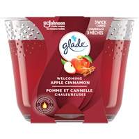 Chandelle &agrave; trois m&egrave;ches Glade, Pomme cannelle Cantin et fils