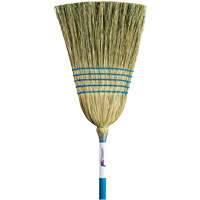 Balai de paille &agrave; usage l&eacute;ger pour int&eacute;rieur/ext&eacute;rieur, Cinq cordes, Manche Bois Cantin et fils