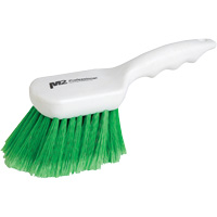 Brosse &agrave; recoins &agrave; manche court, 9" l, Soies Synth&eacute;tique, Vert Cantin et fils