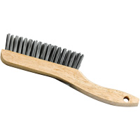 Brosse &agrave; manche en patin, Acier, 4 x 16 rangs de fils, Longueur 9-3/4" Cantin et fils