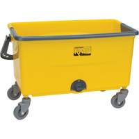 Seau et essoreuse pour vadrouille en microfibres, Passoire, 11 gal. US (44 pintes), Jaune Cantin et fils
