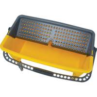 Seau et essoreuse pour vadrouille en microfibres, Passoire, 11 gal. US (44 pintes), Jaune Cantin et fils