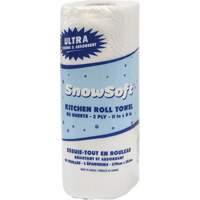 Essuie-tout pour cuisines de premi&egrave;re qualit&eacute; Snow Soft, 2 Pli, 85 Feuilles/rouleau, 8" la, 11" lo Cantin et fils
