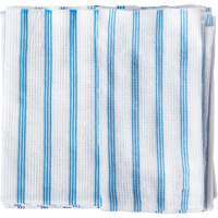 Chiffons jetables, Microfibre, Bleu/Blanc Cantin et fils
