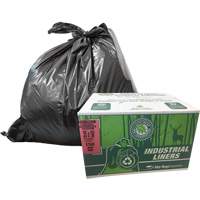Sacs &agrave; d&eacute;chets EcoLogo, T-Fort, 48" la x 60" lo, Transparent, Capacit&eacute; 246,05 L (65 gal.) Cantin et fils