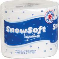 Papier hygi&eacute;nique de premi&egrave;re qualit&eacute; Snow Soft, 2 Pli, 600 Feuilles/Rouleu, Longueur 145', Blanc Cantin et fils